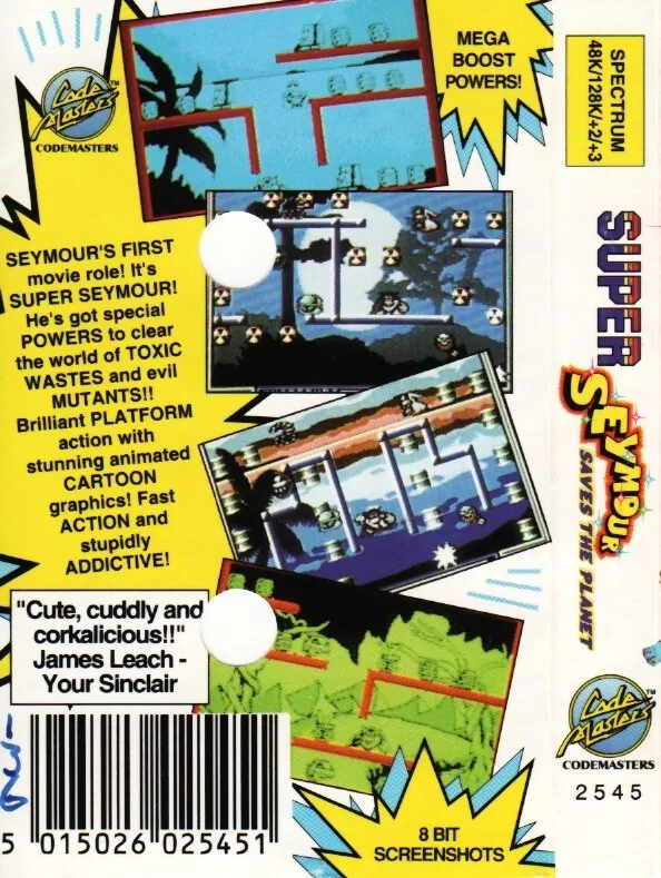 Super Seymour Saves the Planet box back