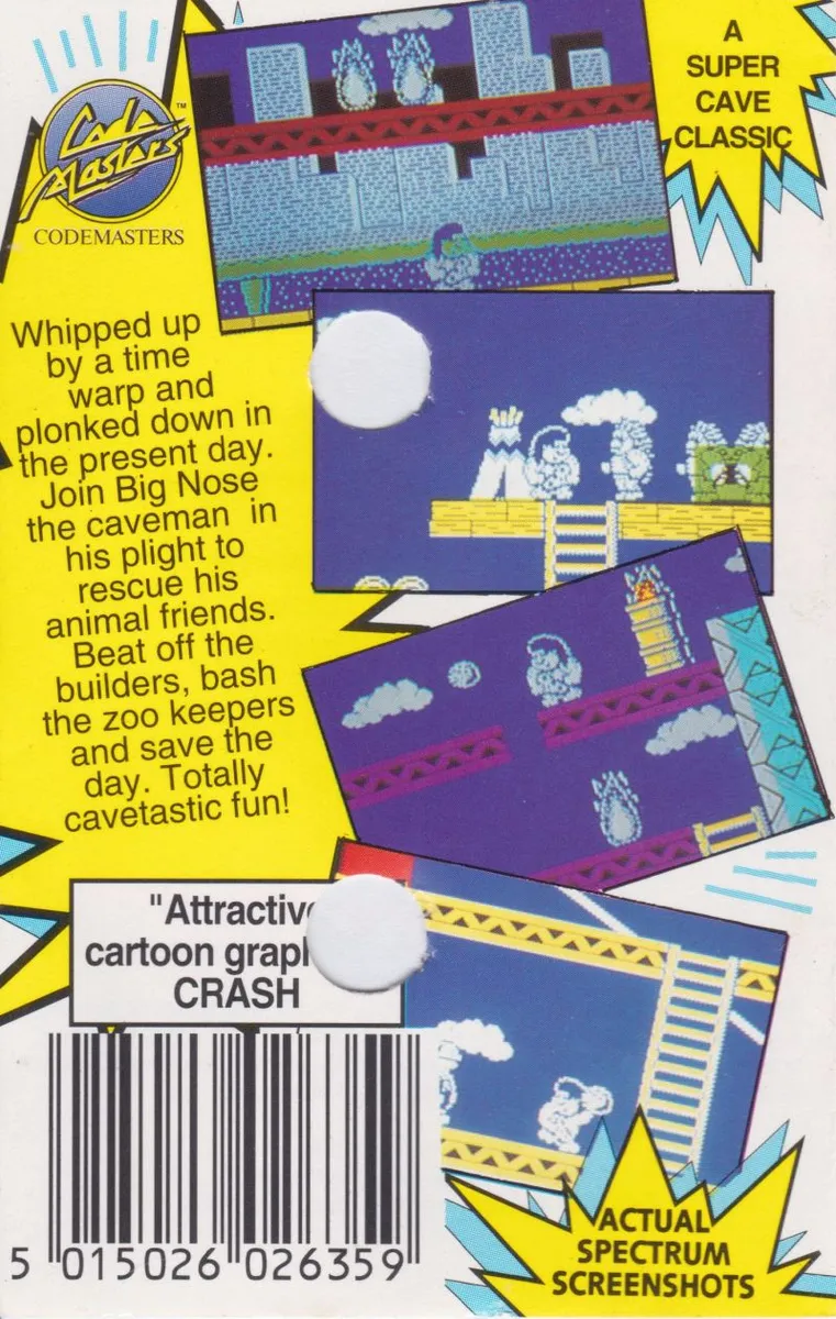 Big Nose's American Adventure box back