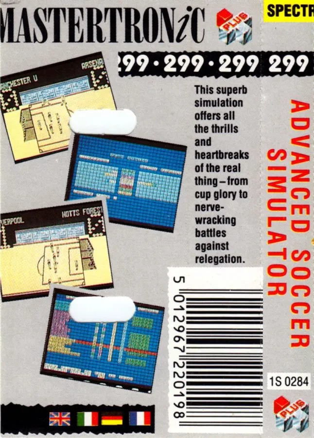 Advanced Soccer Simulator box back