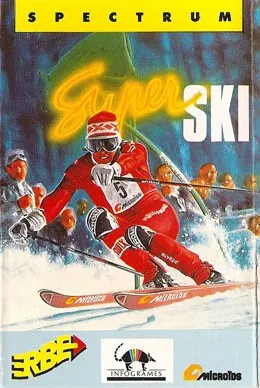 Eddie Edwards' Super Ski cover art for Sinclair ZX Spectrum