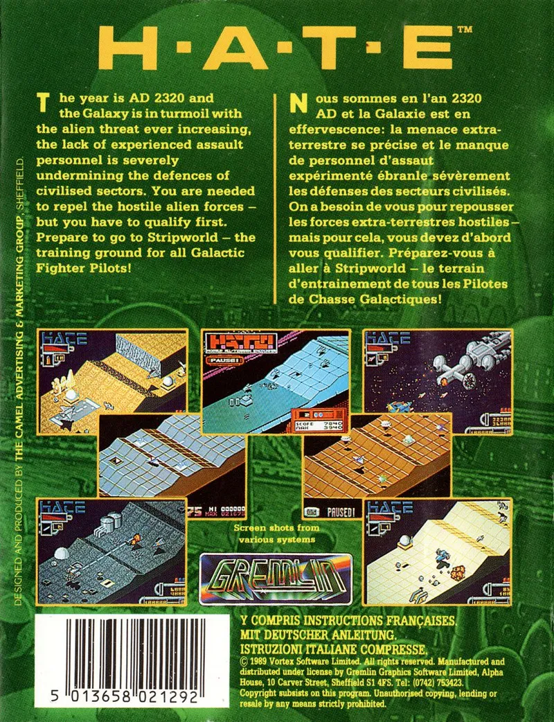 H.A.T.E.: Hostile All Terrain Encounter box back
