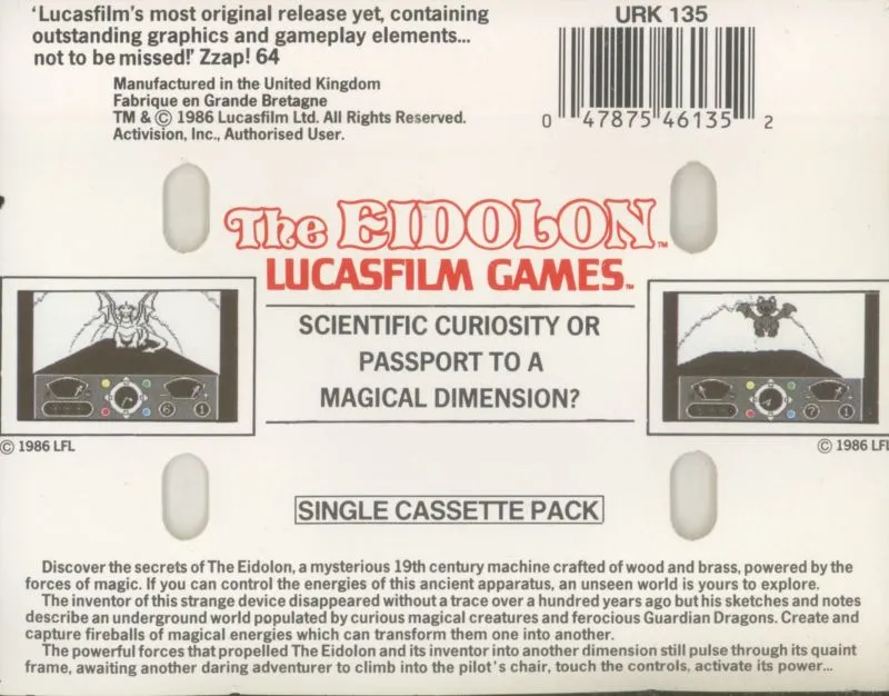 The Eidolon box back