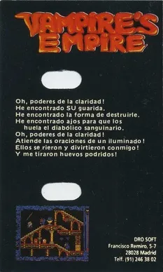 Vampire's Empire box back