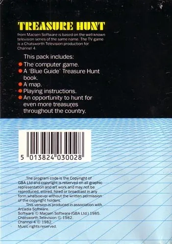 Treasure Hunt box back