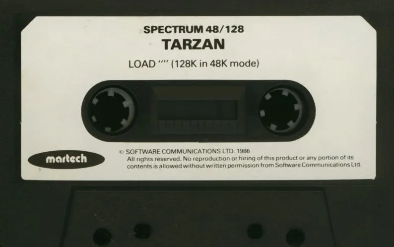 Tarzan (Martech Games) cart