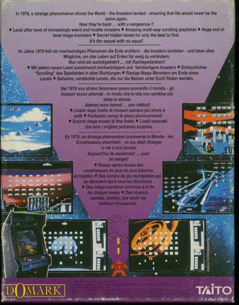 Super Space Invaders box back