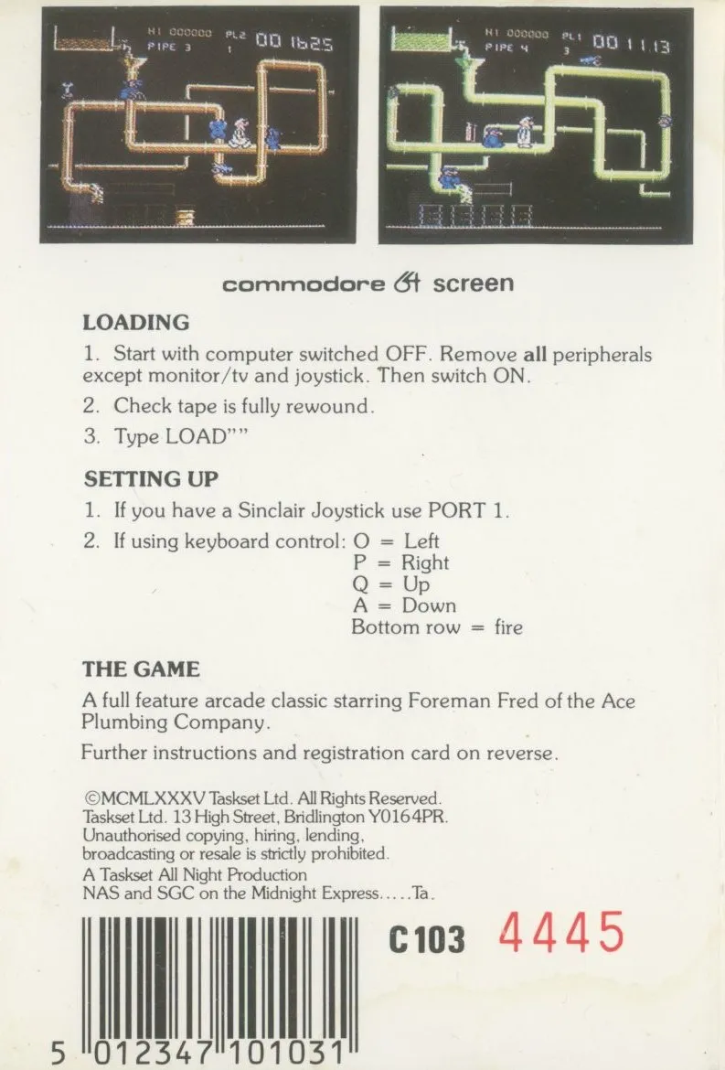 Super Pipeline II box back