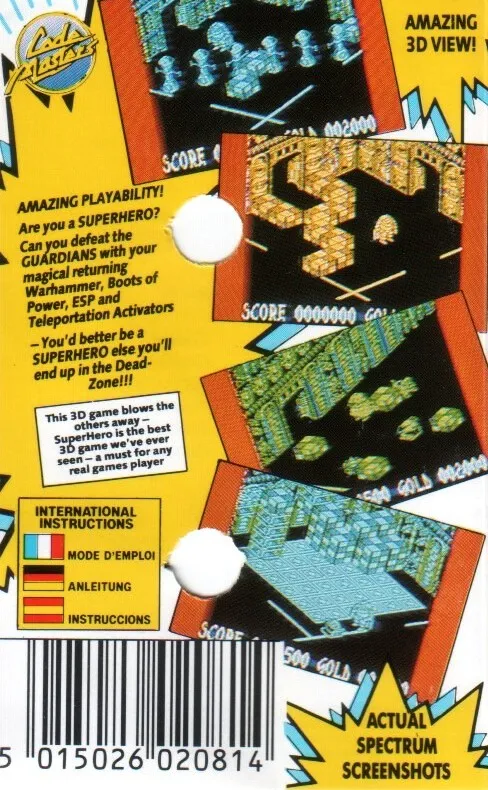 Super Hero box back