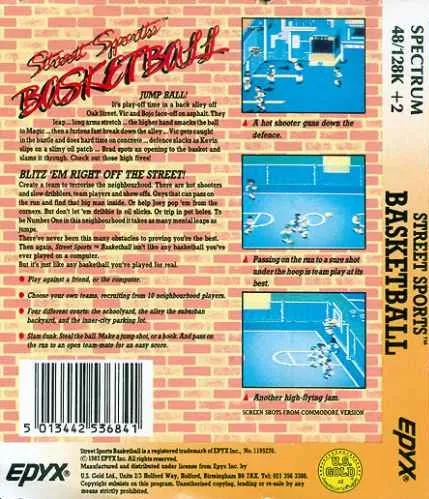 Street Sports Basketball box back