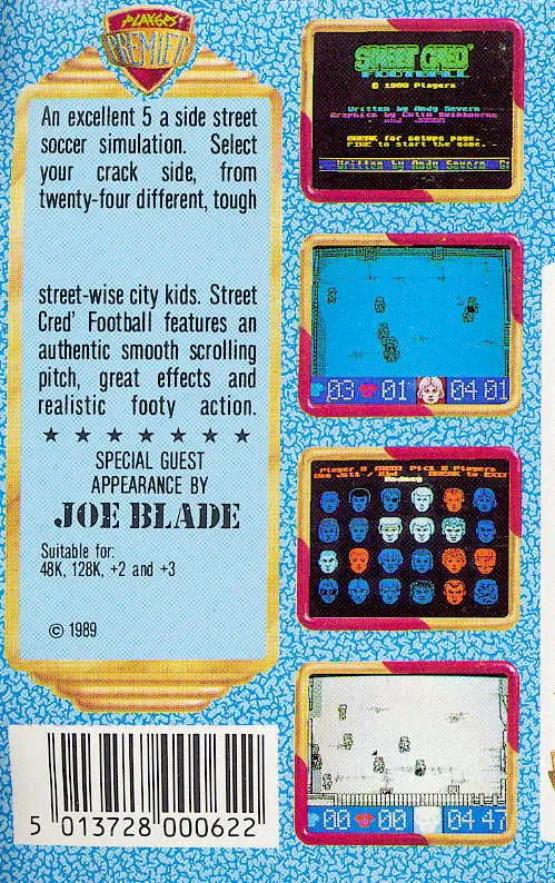 Street Cred Football box back