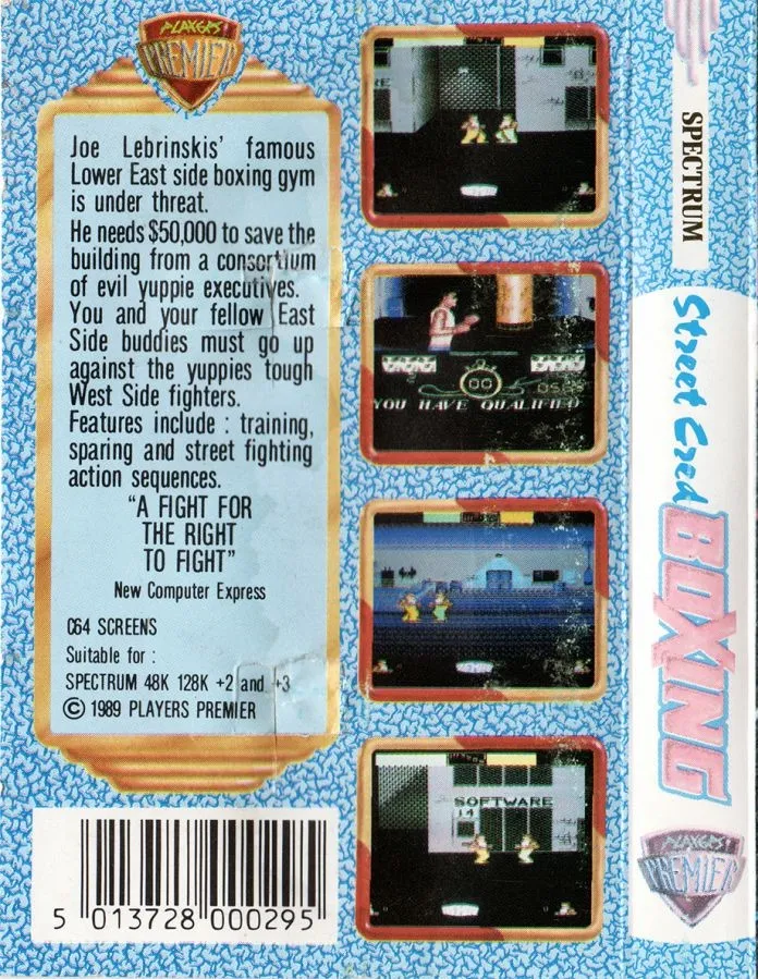 Street Cred Boxing box back