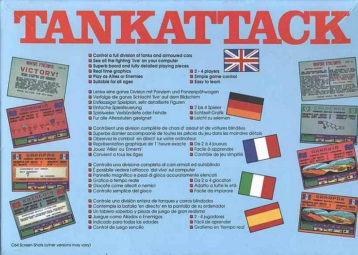 Tank Attack box back