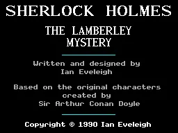Sherlock Holmes: The Lamberley Mystery screenshot