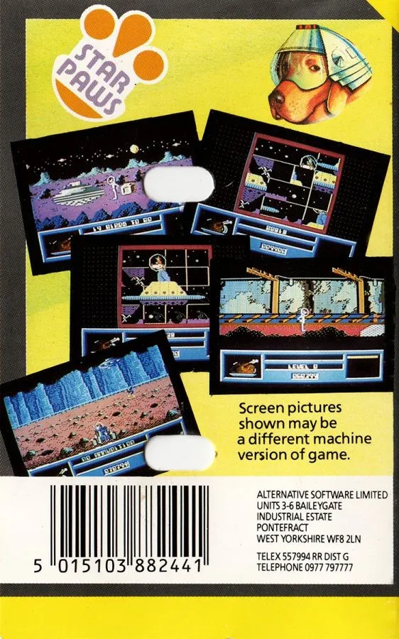 Star Paws box back