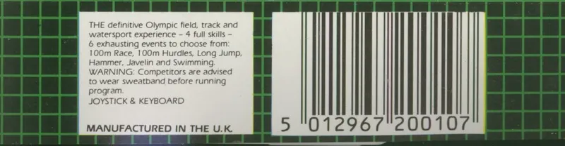 Video Olympics box back
