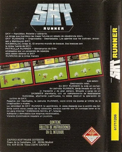 Sky Runner box back