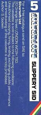 Slippery Sid box back