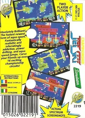 Championship Jet Ski Simulator box back
