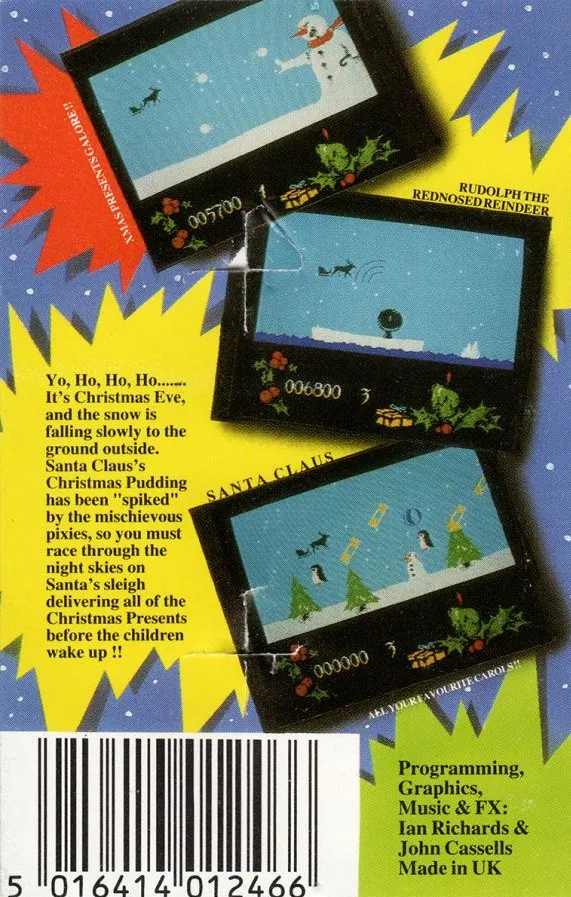 Santa's Christmas Capers box back