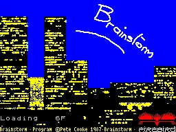 Backdrop artwork for Brainstorm  (Firebird Software)