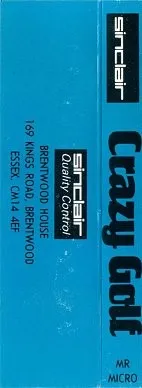 Crazy Golf box back