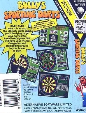 Bully's Sporting Darts box back