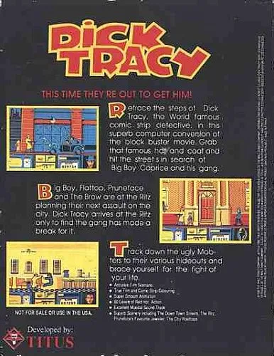 Dick Tracy box back