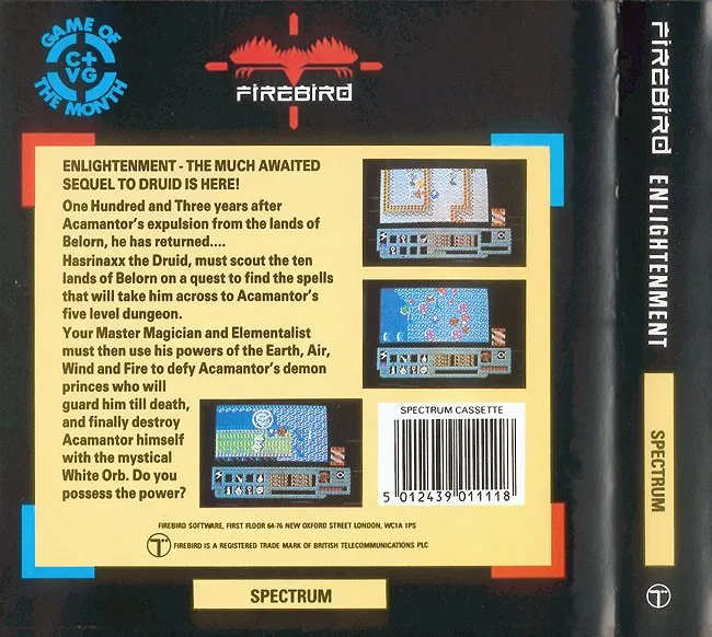 Enlightenment: Druid II box back