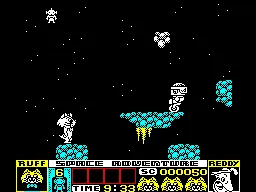 Backdrop artwork for Ruff and Reddy in The Space Adventure