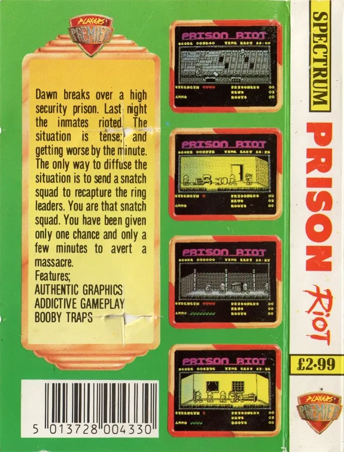 Prison Riot box back