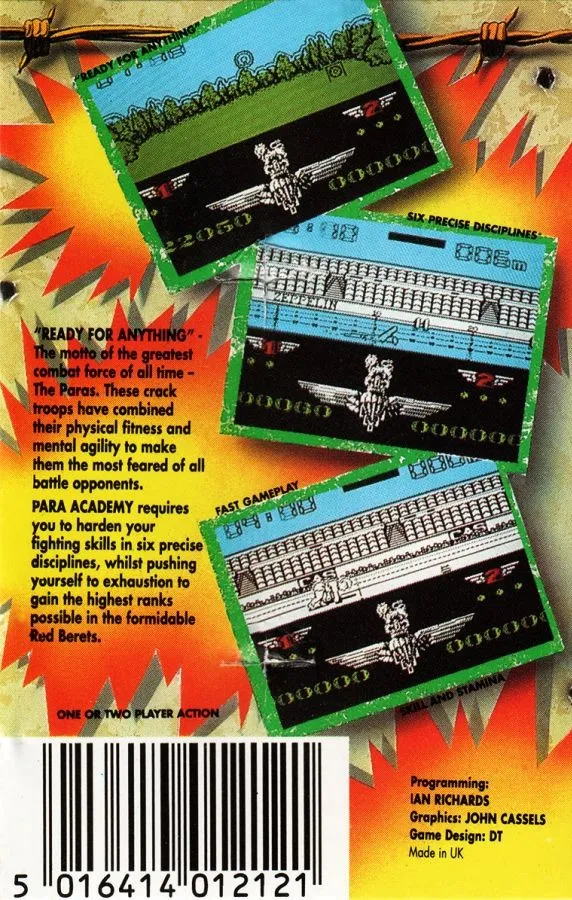 Para Academy box back