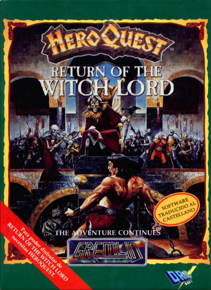 HeroQuest: Return of the Witch Lord cover art for Sinclair ZX Spectrum