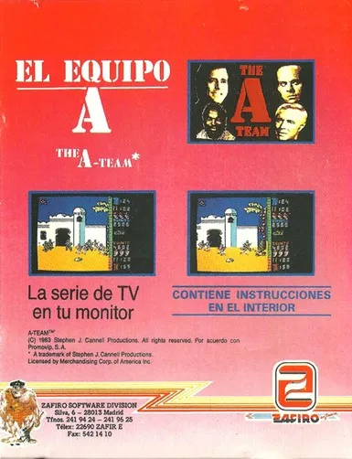 El Equipo A box back