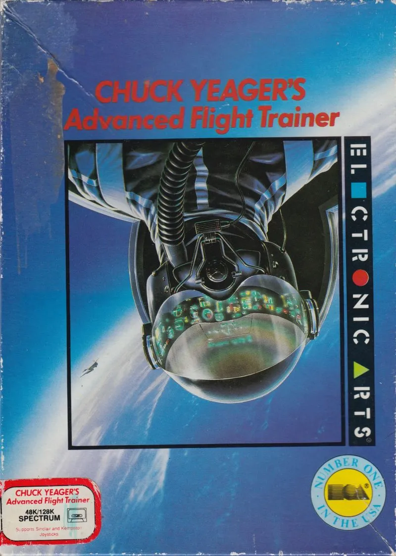 Chuck Yeager's Advanced Flight Trainer cover art for Sinclair ZX Spectrum