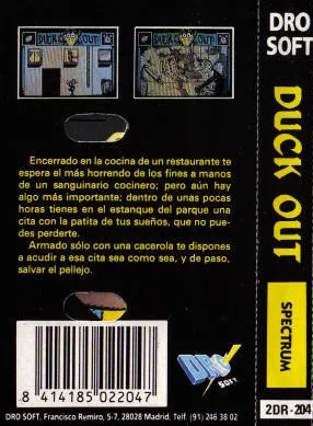 Duck Out! box back