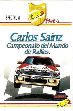 Carlos Sainz cover art for Sinclair ZX Spectrum