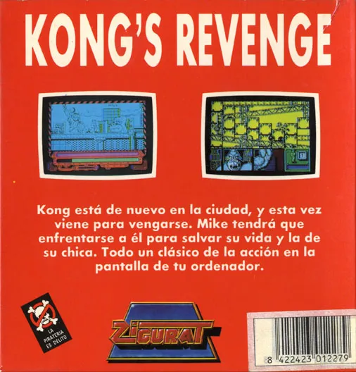 Kong's Revenge box back