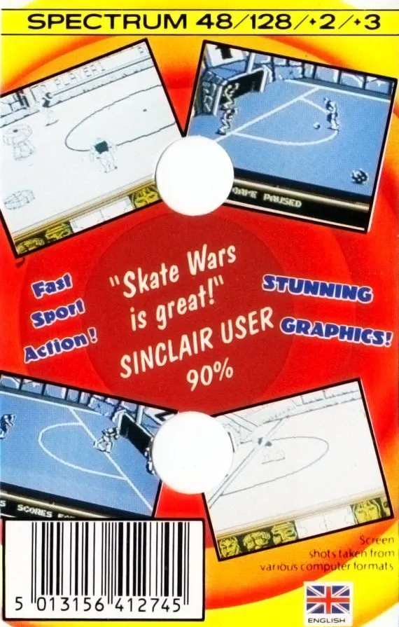Skate Wars box back