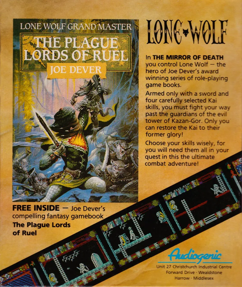 Lone Wolf: The Mirror of Death box back