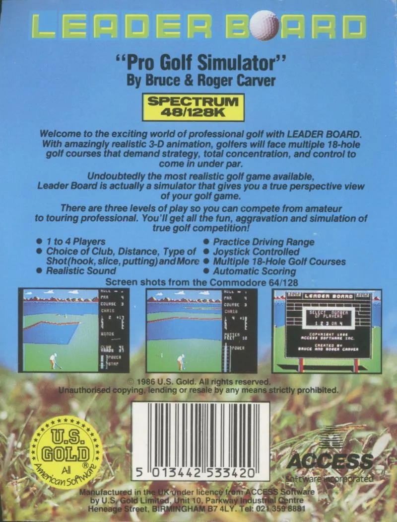 Leaderboard box back