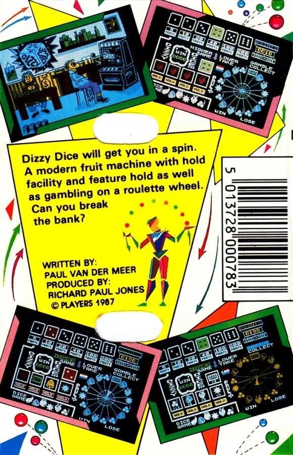Dizzy Dice box back