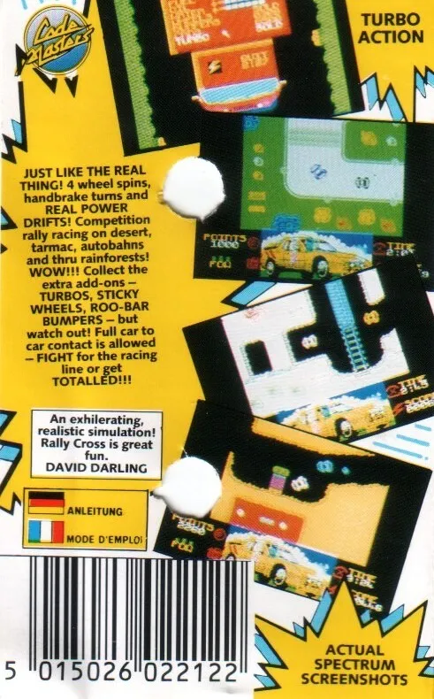 Rally Cross Simulator box back