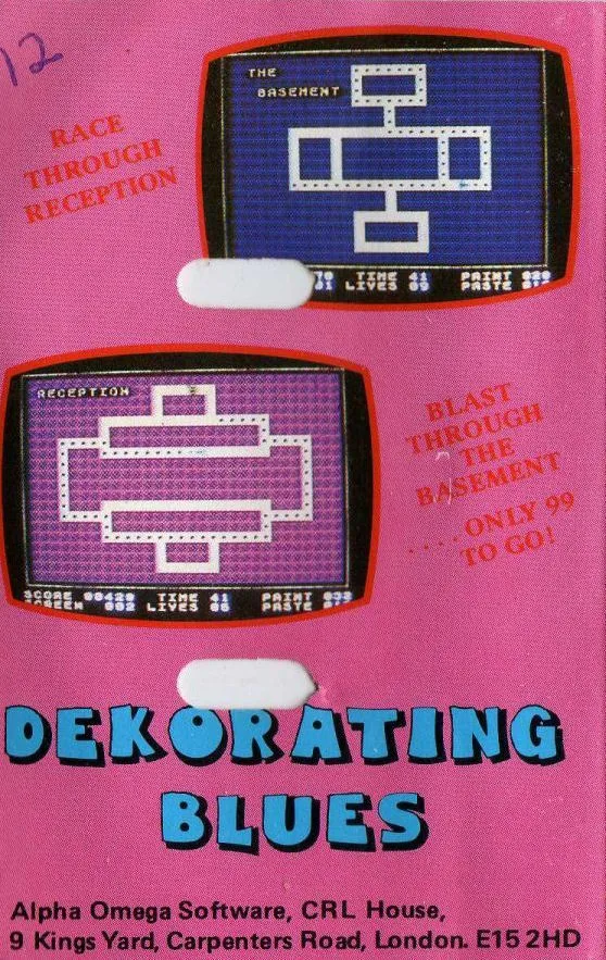 Dekorating Blues box back