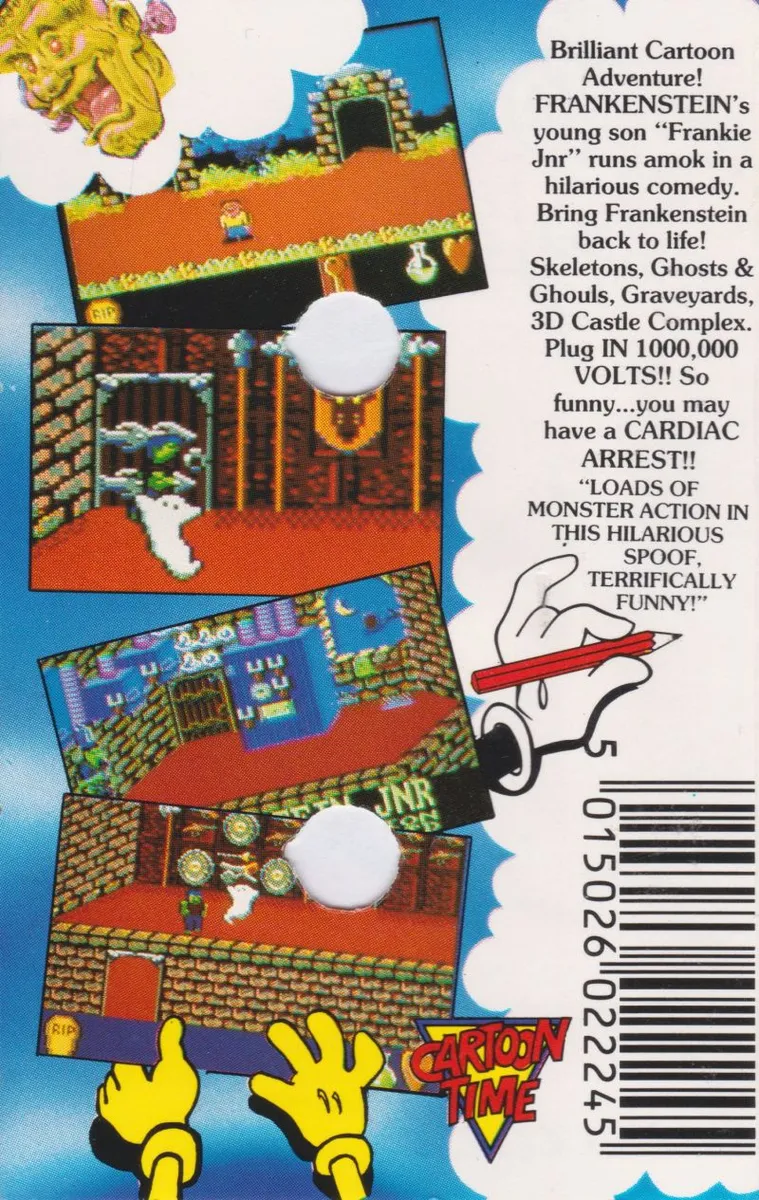 Frankenstein Jnr box back