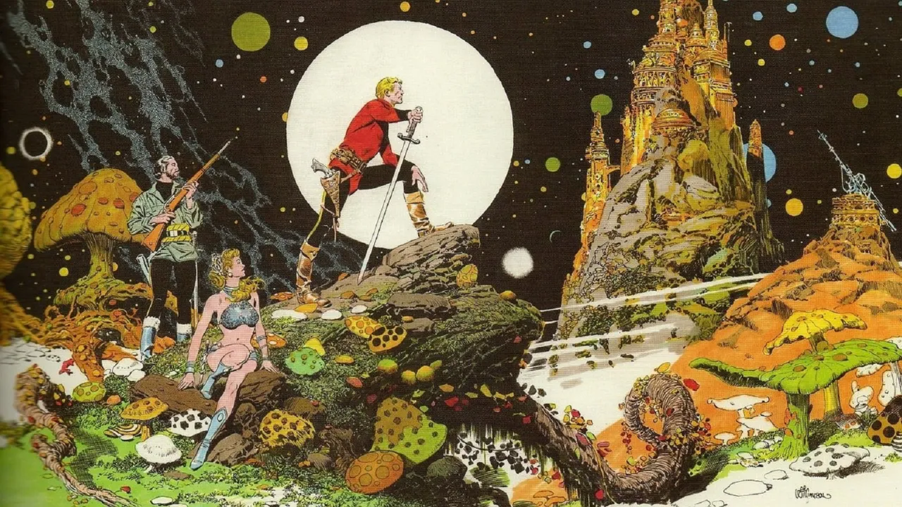 Backdrop artwork for Flash Gordon