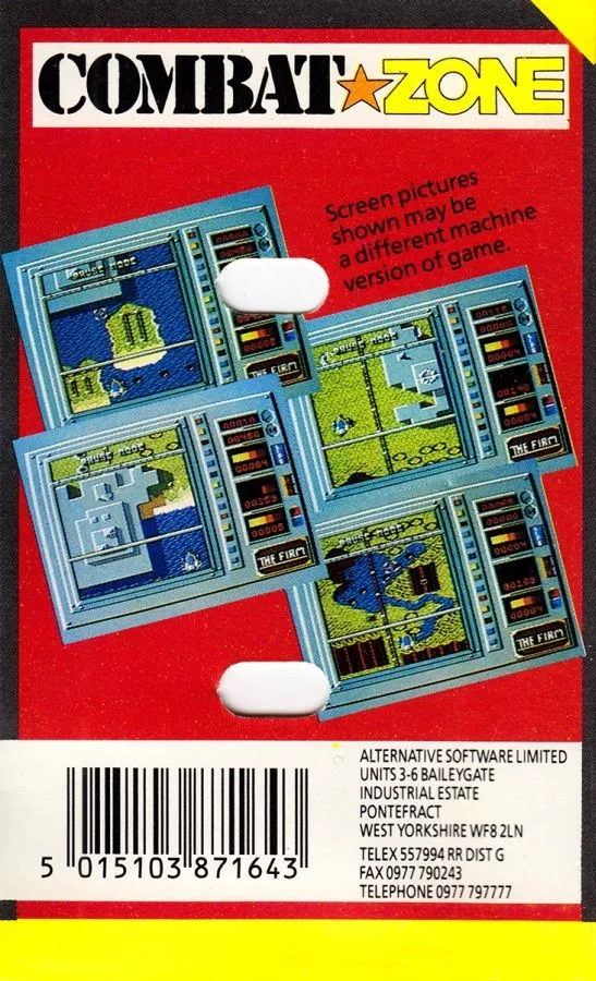 Combat Zone box back