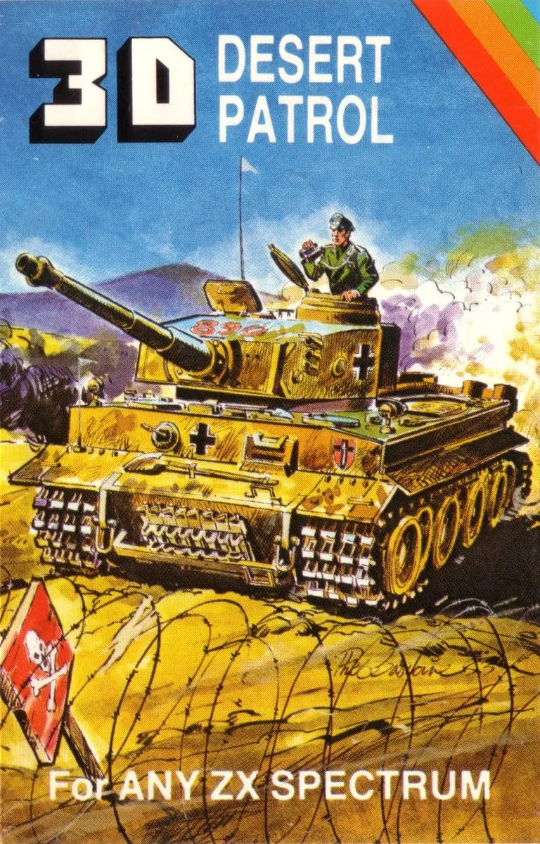 3D Desert Patrol cover art for Sinclair ZX Spectrum
