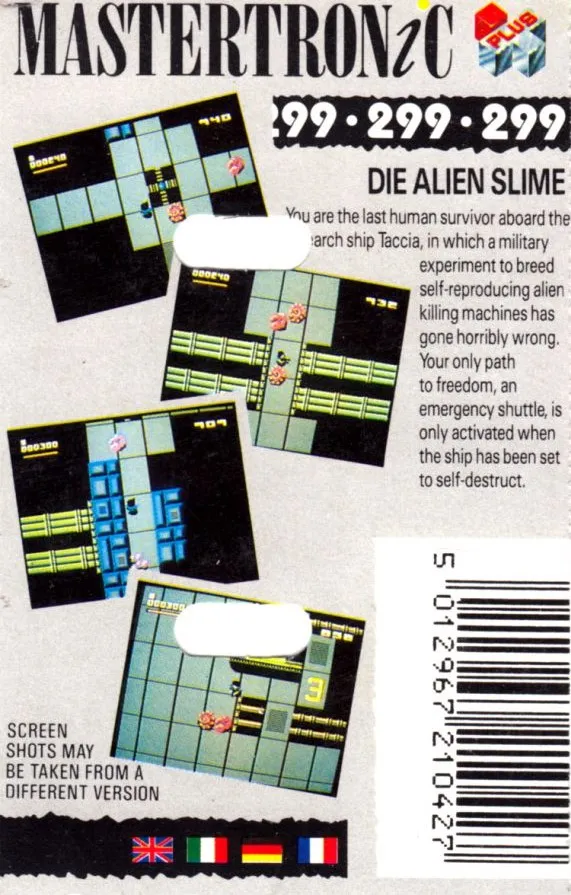 Die Alien Slime box back