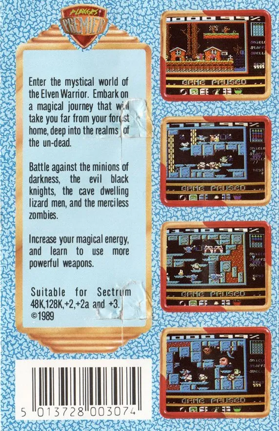 Elven Warrior box back