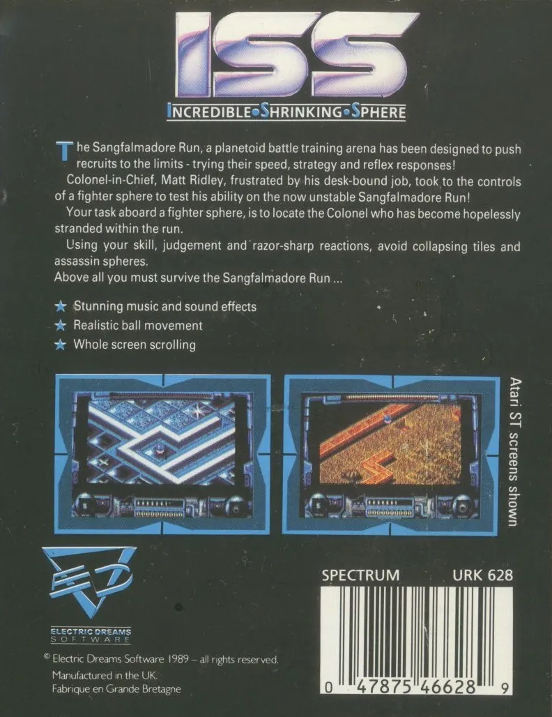 ISS: Incredible Shrinking Sphere box back